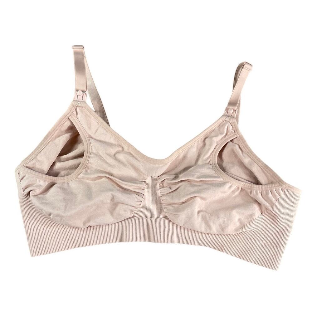 Bravado Basics Maternity Nursing Bra Womens XL Tan Unlined Pumping Hands Free